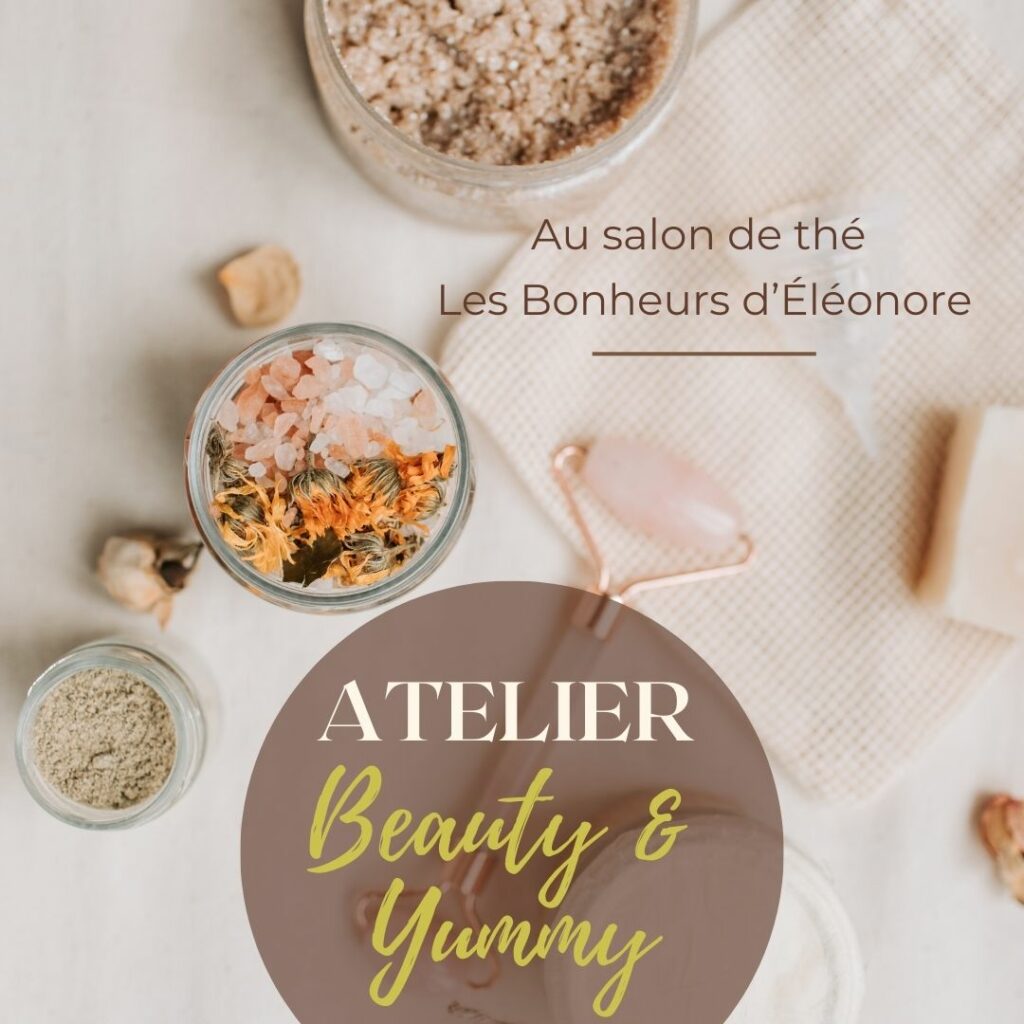 Atelier skincare au salon de the les bonheur d'eleonore
