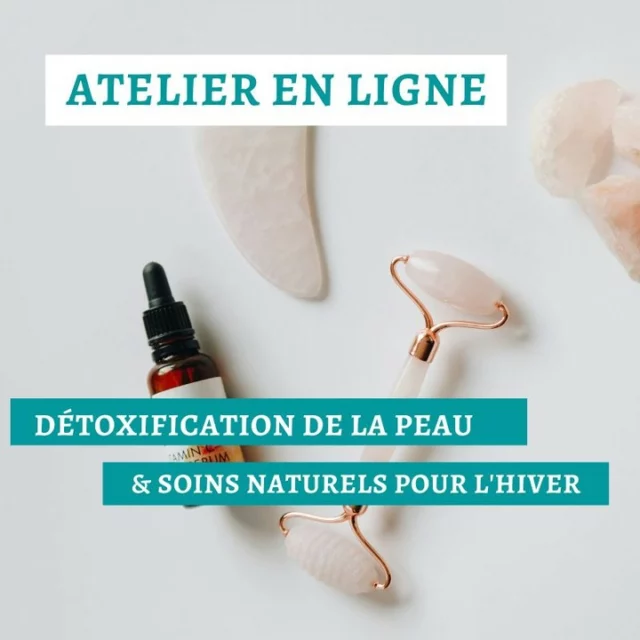 Prochain atelier en ligne !
Détoxification de la Peau - Soins Naturels pour l'Hiver
L’hiver peut être rude pour notre peau, mais avec les bons soins naturels, tu peux la garder radieuse et revitalisée. 
Cet atelier interactif t'apprendra comment détoxifier ta peau grâce à des méthodes naturelles et des routines simples.
💁🏻‍♀️Informations pratiques : 
Date : mercredi 11 décembre 2024
Heure : 12h
Durée : 1h30
Lieu : en ligne (le lien de la visioconférence sera envoyé par email quelques jours avant le jour J)
Tarif : gratuit
Inscription : via le lien dans ma bio⏏️
#soinsdelapeau #soinsdelapeaunaturels #rituelsdefemmes #skincareroutines #rituelsbienetre #acnesolution #peau #peauacneique #peausensible