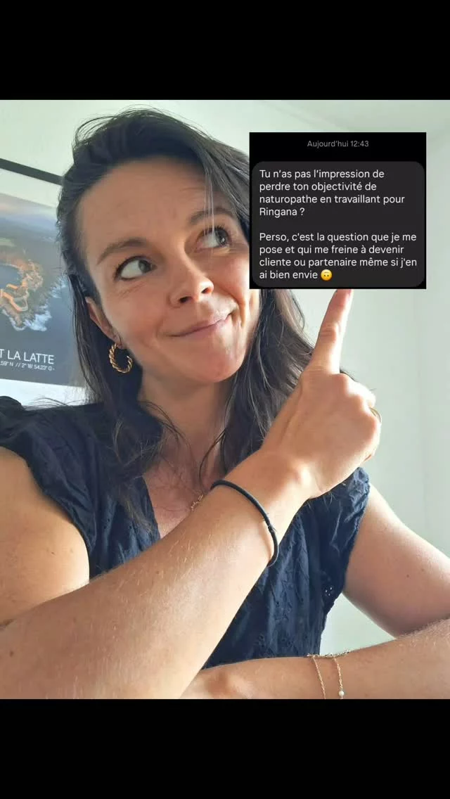 Tu n’as pas l’impression de perdre ton objectivité de naturopathe en travaillant pour Ringana ? 
Perso, c'est la question que je me pose et qui me freine à devenir cliente ou partenaire même si j'en ai bien envie 🙃
Je vous réponds en toute franchise en vidéo.
D’autres questions ?? J’y réponds
#Naturopathie #ideerecue #magnésium #omega3 #nutripure #soinsnaturels #mlmfrance #entreprendreautrement #entreprendreauféminin #questionreponse